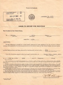 bill's induction order