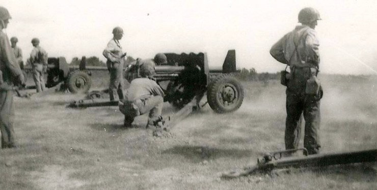 Camp Van Dorn artillery field