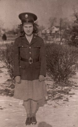 ruth in abe's uniform, ca. 1941